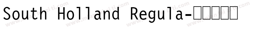 South Holland Regula字体转换